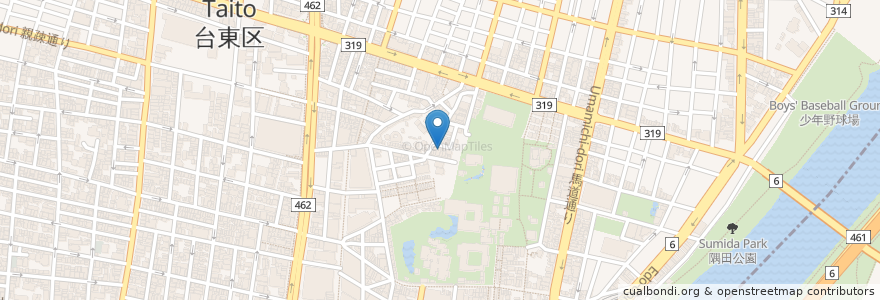 Mapa de ubicacion de Sukemasa coffee en Japão, Tóquio, 台東区.
