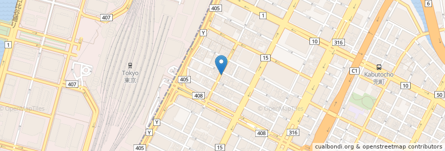 Mapa de ubicacion de Big echo karaoke en Japon, Tokyo, 中央区.