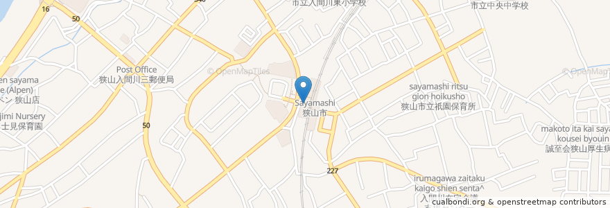 Mapa de ubicacion de タリーズコーヒー en ژاپن, 埼玉県, 狭山市.