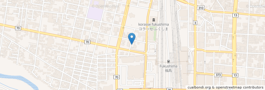 Mapa de ubicacion de ほりこしパーキング en Japón, Prefectura De Fukushima, 福島市.