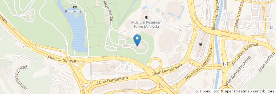 Mapa de ubicacion de Planetarium Negara en Malaysia, Selangor, Kuala Lumpur.