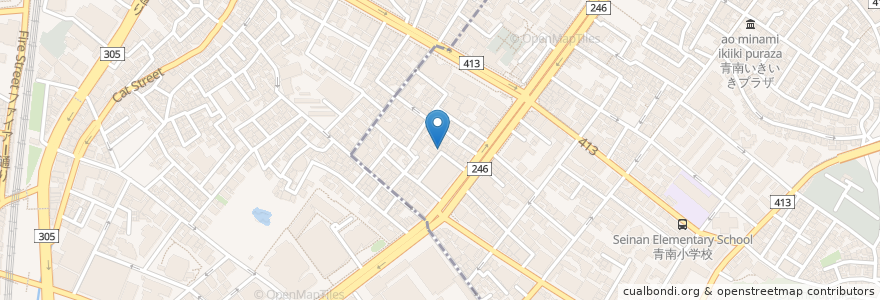 Mapa de ubicacion de ふーちん en Japan, 東京都, 渋谷区.