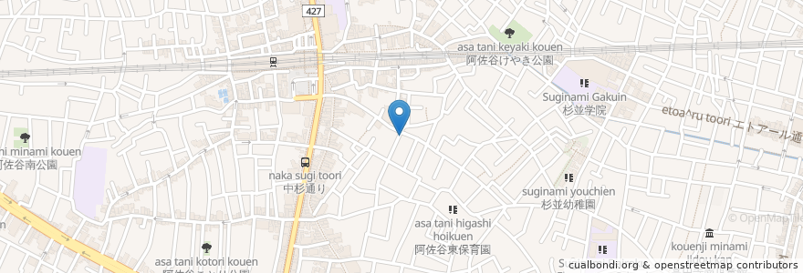 Mapa de ubicacion de ごりごり en Giappone, Tokyo, 杉並区.