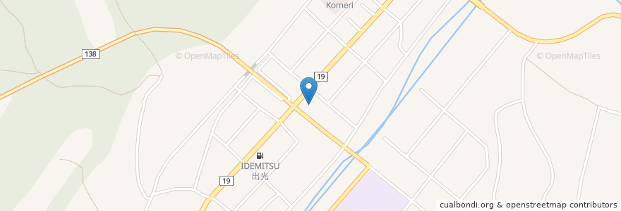 Mapa de ubicacion de 栃尾幹部交番 en Japonya, 新潟県, 長岡市.