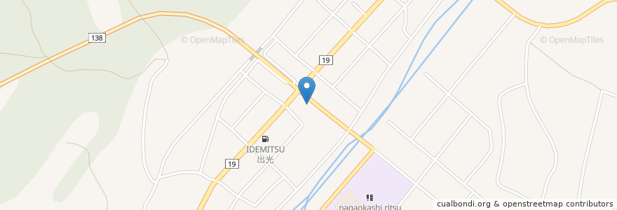 Mapa de ubicacion de JA-SS en Japonya, 新潟県, 長岡市.