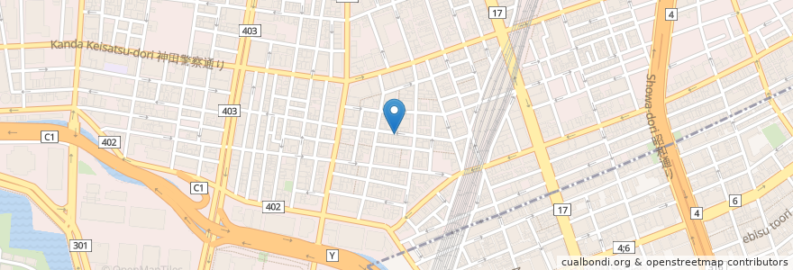 Mapa de ubicacion de 銀座　天津飯店 en Japon, Tokyo, 千代田区.