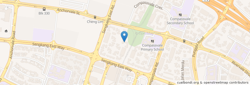 Mapa de ubicacion de Little Footprints Preschool en シンガポール, Northeast.