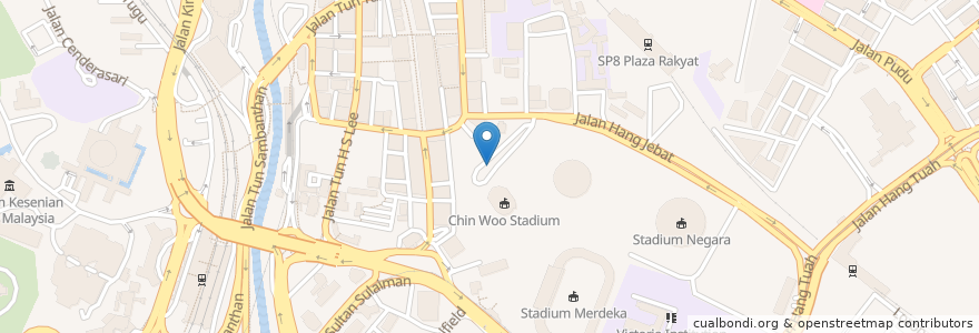 Mapa de ubicacion de Chinwoo en Malaysia, Selangor, Kuala Lumpur.