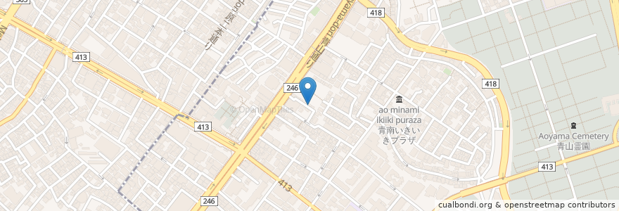Mapa de ubicacion de アマラクリニック表参道 en Japan, Tokyo, Shibuya.