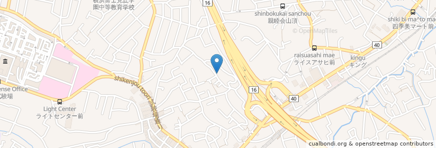 Mapa de ubicacion de シェアファーム二俣川駐車場 en 日本, 神奈川県, 横浜市, 旭区.
