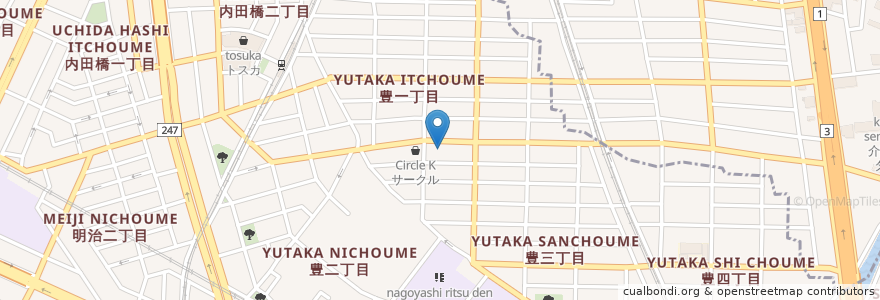Mapa de ubicacion de Gamagori Shinkin Bank en Japon, Préfecture D'Aichi, 名古屋市, 南区.