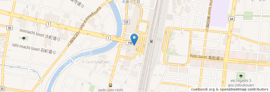 Mapa de ubicacion de 宇都宮餃子館西口駅前中央店 en 日本, 栃木県, 宇都宮市.