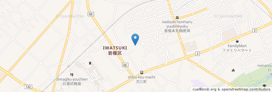 Mapa de ubicacion de 浄安寺 en Jepun, 埼玉県, さいたま市, 岩槻区.