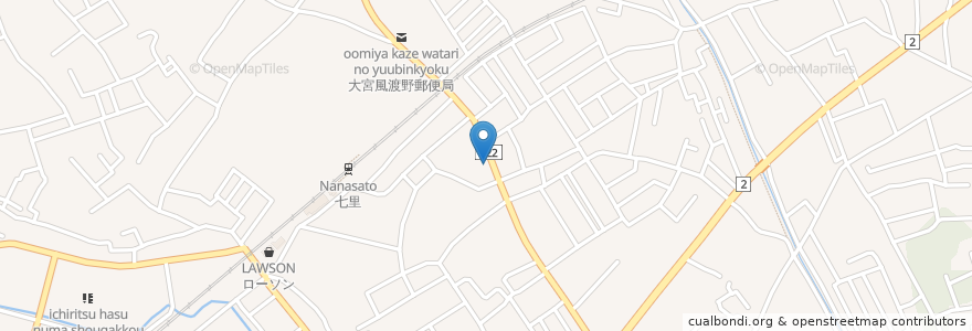 Mapa de ubicacion de あらい整形外科 en 日本, 埼玉県, さいたま市, 見沼区.