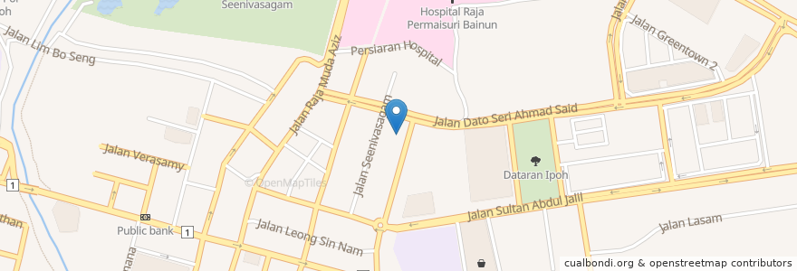 Mapa de ubicacion de Yum Yum Restaurant en Malaysia, Perak.