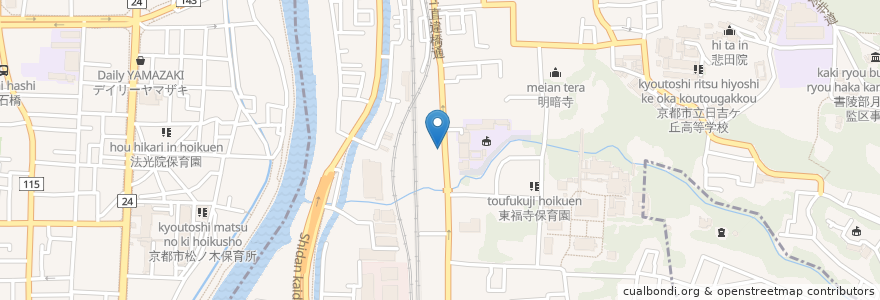 Mapa de ubicacion de 三井のリパーク en Jepun, 京都府, 京都市, 東山区.