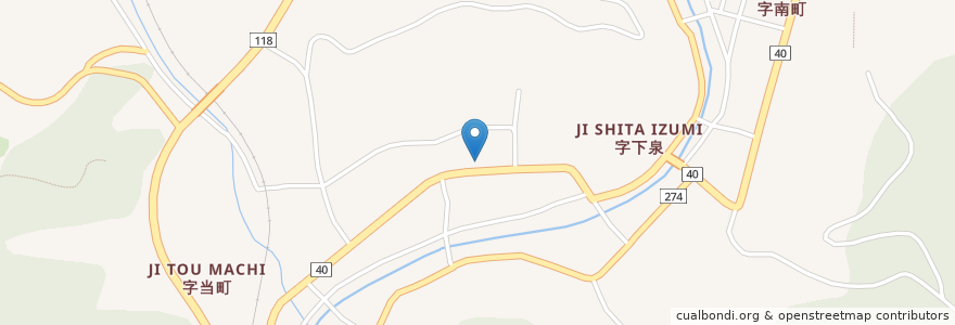 Mapa de ubicacion de 石川駅前通郵便局 en اليابان, فوكوشيما, 石川郡, 石川町.