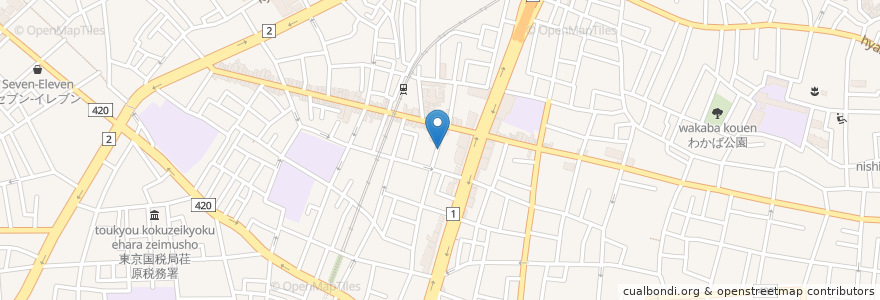 Mapa de ubicacion de 戸越銀座駅近内科クリニック en ژاپن, 東京都, 品川区.
