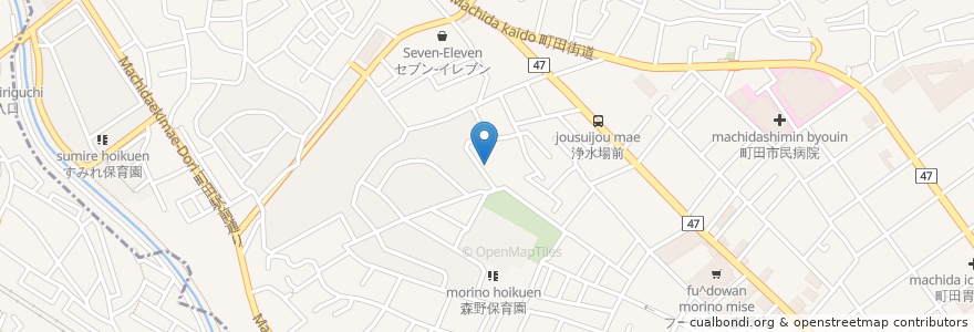 Mapa de ubicacion de すずかぜ薬局 en 日本, 東京都, 町田市.