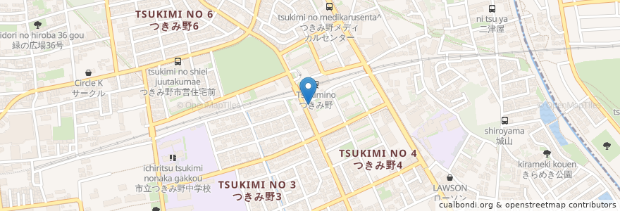 Mapa de ubicacion de やなぎさわ歯科 en 日本, 神奈川県, 大和市.