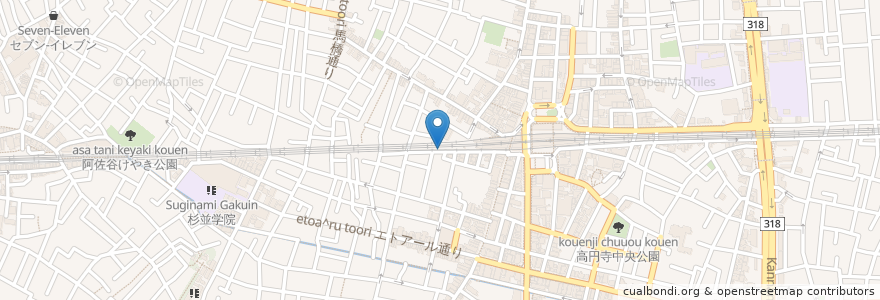 Mapa de ubicacion de 明神丸 en 日本, 东京都/東京都, 杉並区.