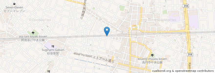 Mapa de ubicacion de 祭り太鼓 en ژاپن, 東京都, 杉並区.