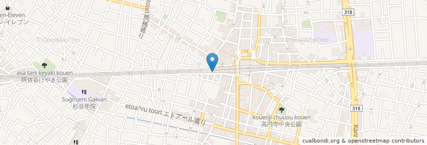 Mapa de ubicacion de せりや en ژاپن, 東京都, 杉並区.