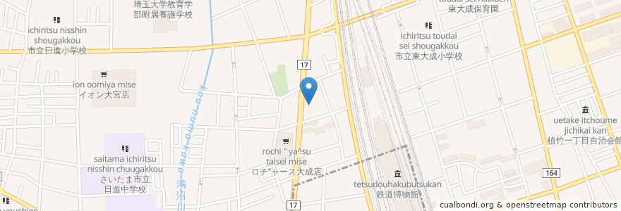 Mapa de ubicacion de エクラシア大宮 en ژاپن, 埼玉県, さいたま市, 北区.