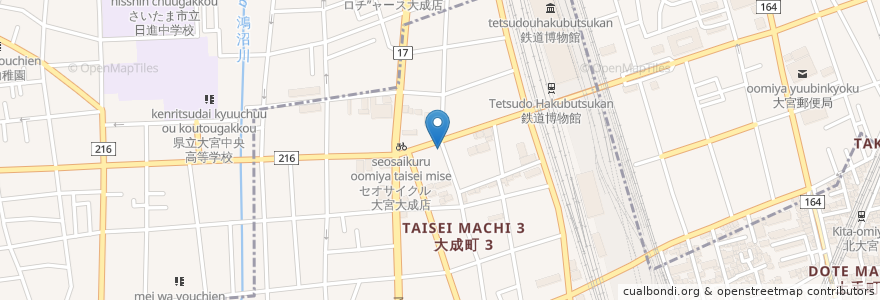 Mapa de ubicacion de ひかりクリニック en اليابان, 埼玉県, さいたま市, 大宮区.