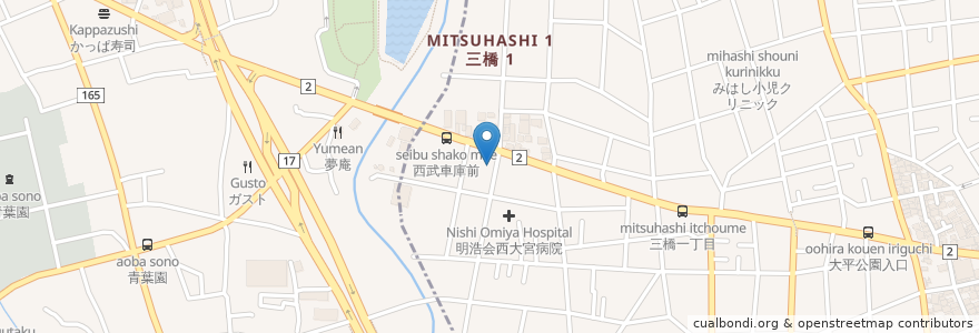 Mapa de ubicacion de 一生堂 en Japonya, 埼玉県, さいたま市, 大宮区.