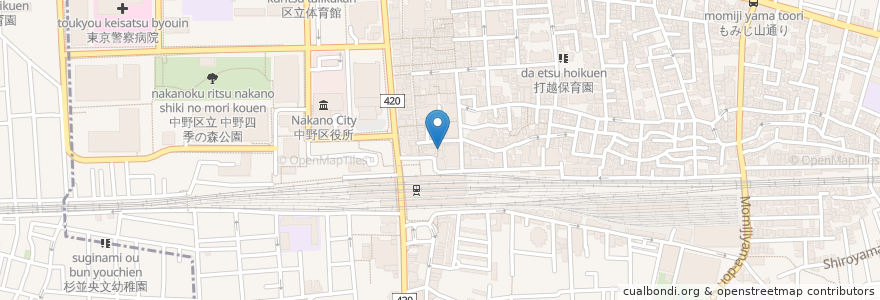 Mapa de ubicacion de ニュー浅草 en Jepun, 東京都, 中野区.