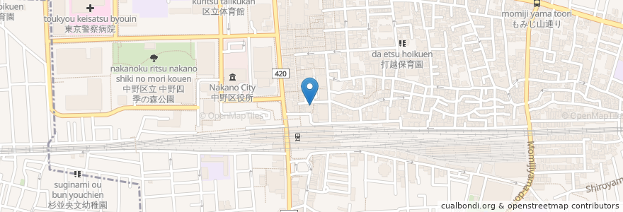 Mapa de ubicacion de 東京スパイス en Japon, Tokyo, 中野区.