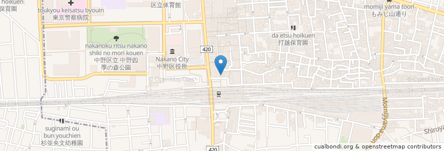 Mapa de ubicacion de かさい en 일본, 도쿄도, 中野区.