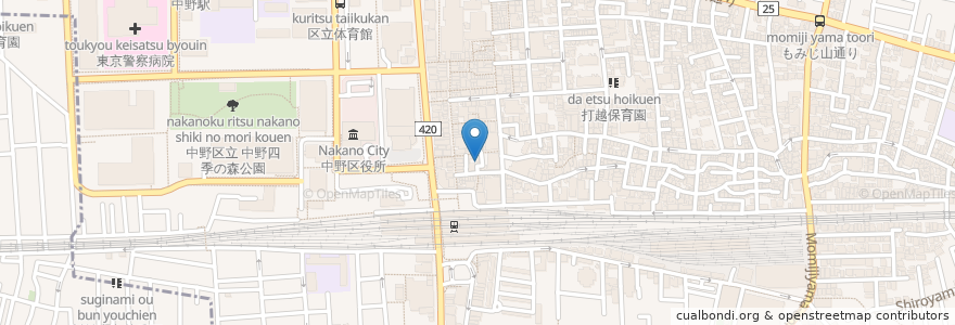 Mapa de ubicacion de SUNTORY PUB en 日本, 东京都/東京都, 中野区.