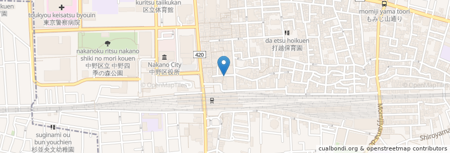 Mapa de ubicacion de JUKE en ژاپن, 東京都, 中野区.