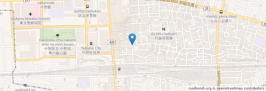 Mapa de ubicacion de DUNK en Japão, Tóquio, 中野区.