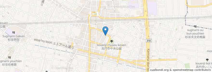 Mapa de ubicacion de 横山高円寺南医院 en Japonya, 東京都, 杉並区.