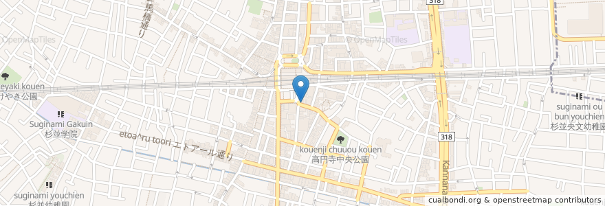 Mapa de ubicacion de TIGER HILL en ژاپن, 東京都, 杉並区.