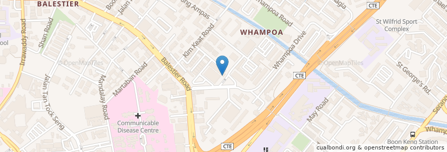 Mapa de ubicacion de Whampoa Soya Bean & Grass Jelly Drinks en 싱가포르, Central.