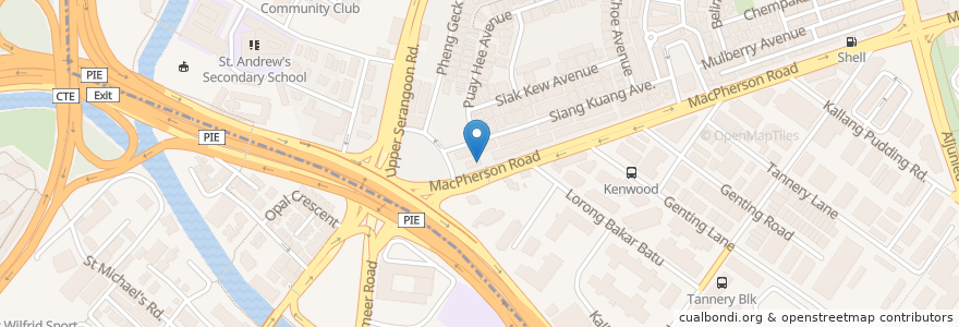 Mapa de ubicacion de Bleu Castle en Сингапур, Central.