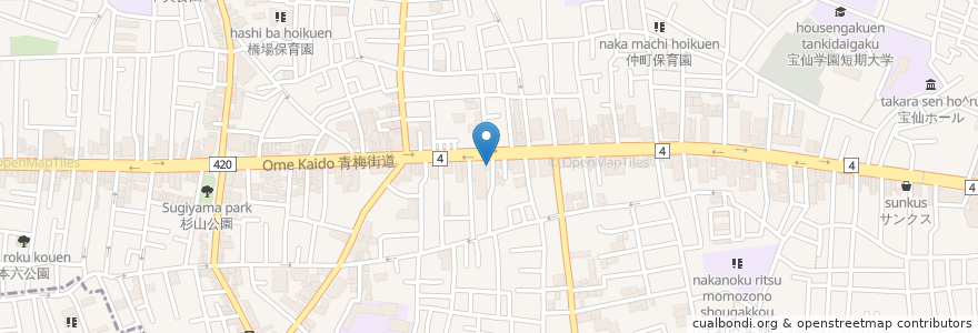 Mapa de ubicacion de ステーキハウス カウボーイ en Japonya, 東京都, 中野区.