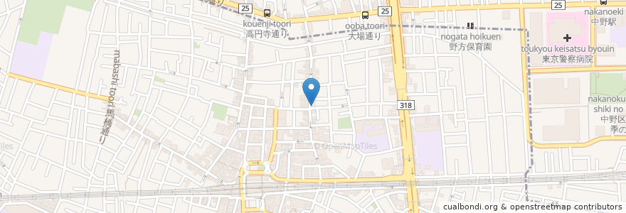 Mapa de ubicacion de CLOUDS ART + COFFEE en Япония, Токио, Сугинами.