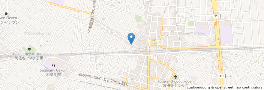 Mapa de ubicacion de 保育roomFelice en Japan, 東京都, 杉並区.