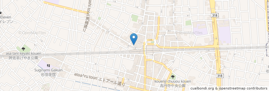 Mapa de ubicacion de ROOTS! en 일본, 도쿄도, 杉並区.