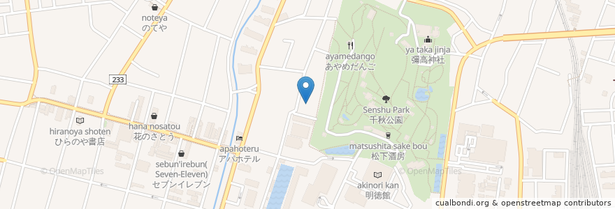 Mapa de ubicacion de 秋田令和高等学校 en Япония, Акита, 秋田市.