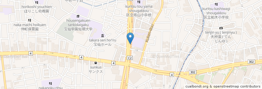 Mapa de ubicacion de 中野坂上駅自転車駐車場 en Giappone, Tokyo, 中野区.