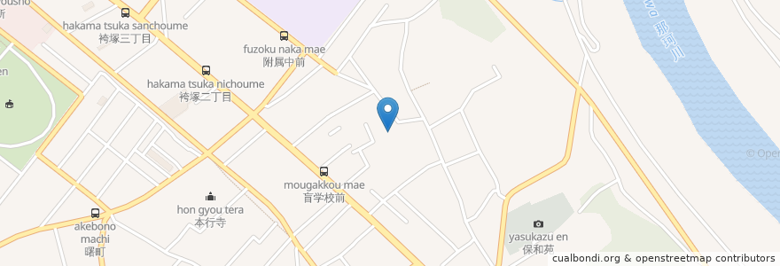 Mapa de ubicacion de 茨城県立盲学校 en 日本, 茨城県, 水戸市.