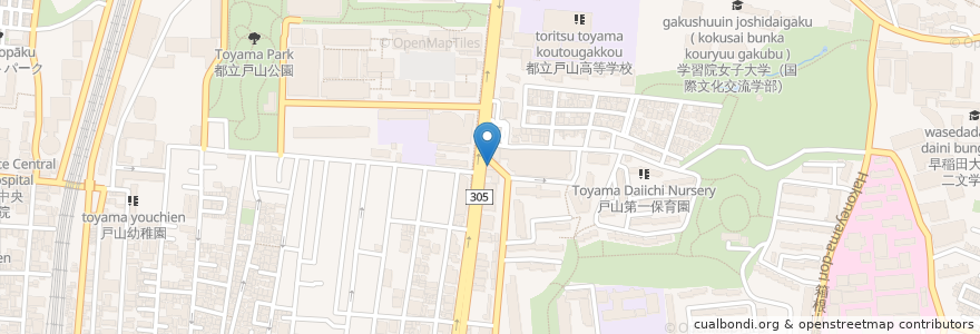 Mapa de ubicacion de ごはん処 en Japan, Tokio, 新宿区.