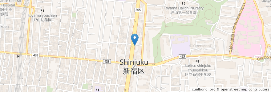 Mapa de ubicacion de 祥龍 刀削麺荘 en 日本, 东京都/東京都, 新宿区/新宿區.