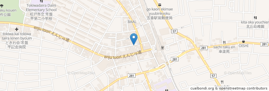 Mapa de ubicacion de ホルモン焼肉高麗 en Japón, Prefectura De Chiba, Matsudo.